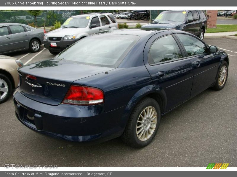 Midnight Blue Pearl / Dark Slate Gray 2006 Chrysler Sebring Touring Sedan