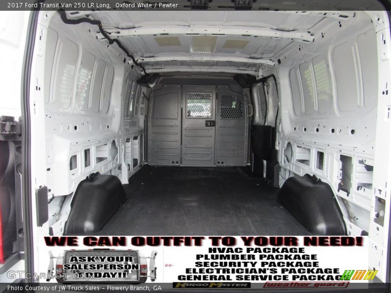 Oxford White / Pewter 2017 Ford Transit Van 250 LR Long