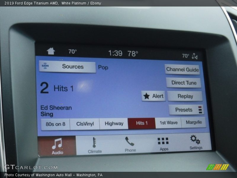 White Platinum / Ebony 2019 Ford Edge Titanium AWD