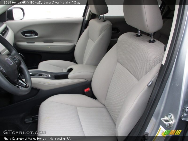 Lunar Silver Metallic / Gray 2018 Honda HR-V EX AWD