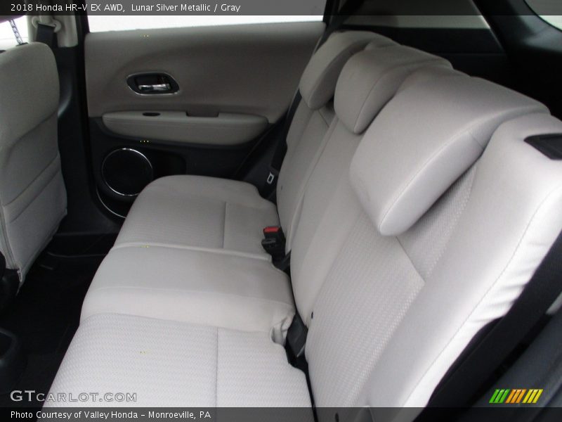 Lunar Silver Metallic / Gray 2018 Honda HR-V EX AWD