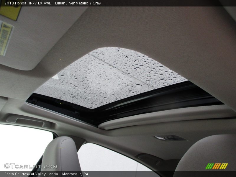 Lunar Silver Metallic / Gray 2018 Honda HR-V EX AWD
