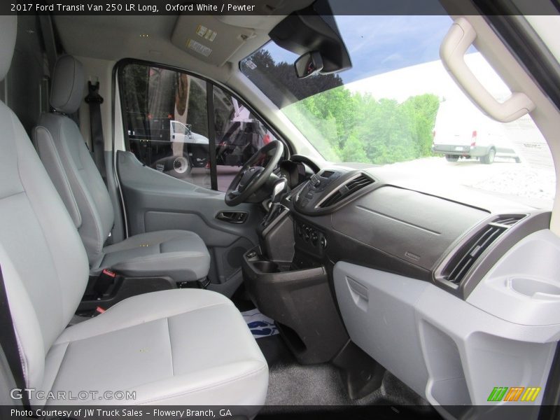 Oxford White / Pewter 2017 Ford Transit Van 250 LR Long