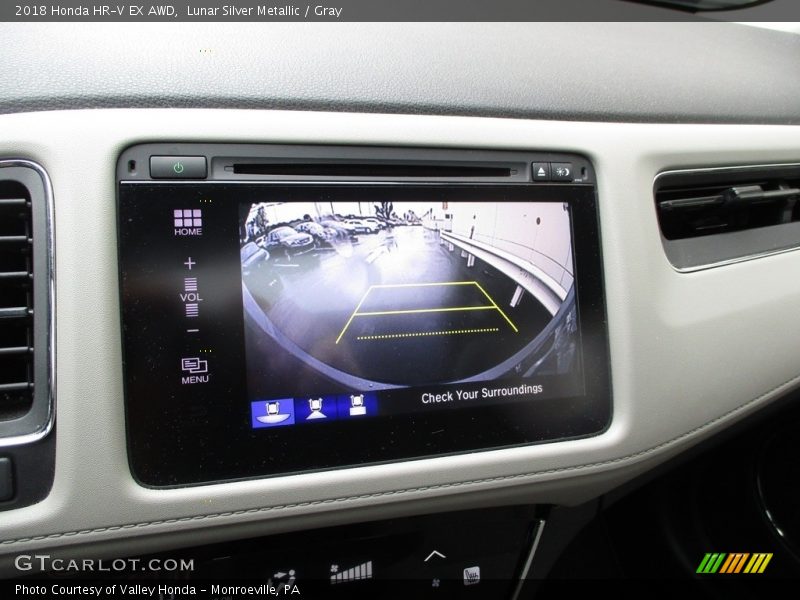 Lunar Silver Metallic / Gray 2018 Honda HR-V EX AWD