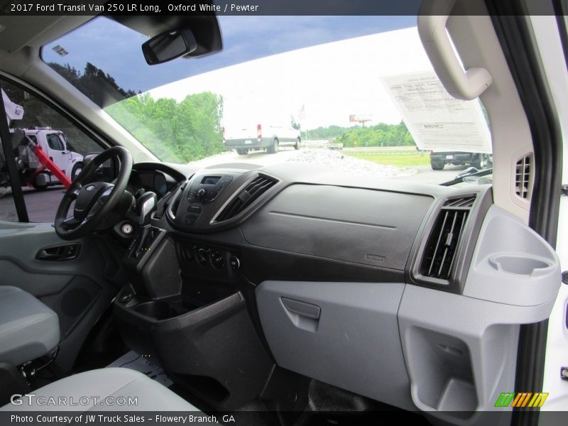 Oxford White / Pewter 2017 Ford Transit Van 250 LR Long
