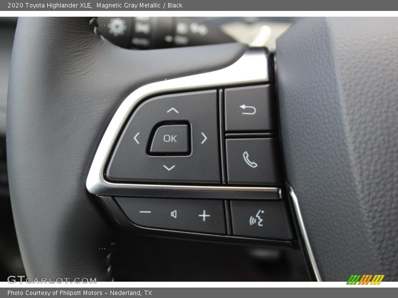 Magnetic Gray Metallic / Black 2020 Toyota Highlander XLE