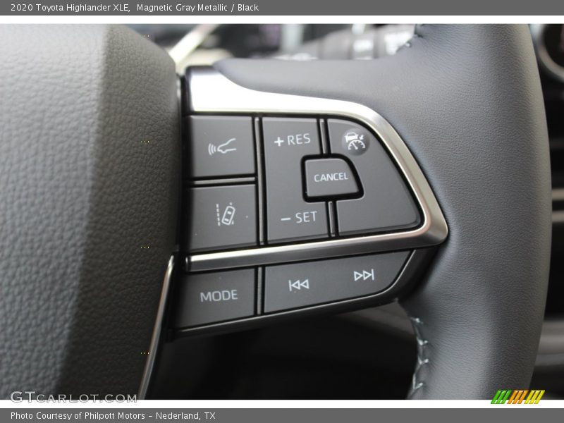 Magnetic Gray Metallic / Black 2020 Toyota Highlander XLE