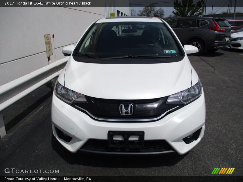 White Orchid Pearl / Black 2017 Honda Fit EX-L