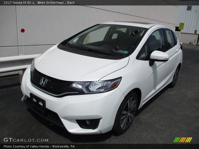 White Orchid Pearl / Black 2017 Honda Fit EX-L