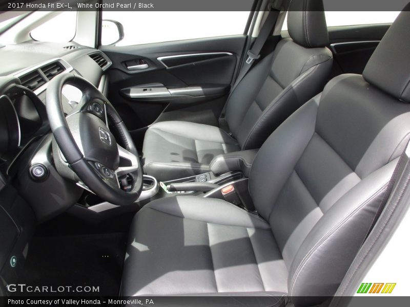 White Orchid Pearl / Black 2017 Honda Fit EX-L