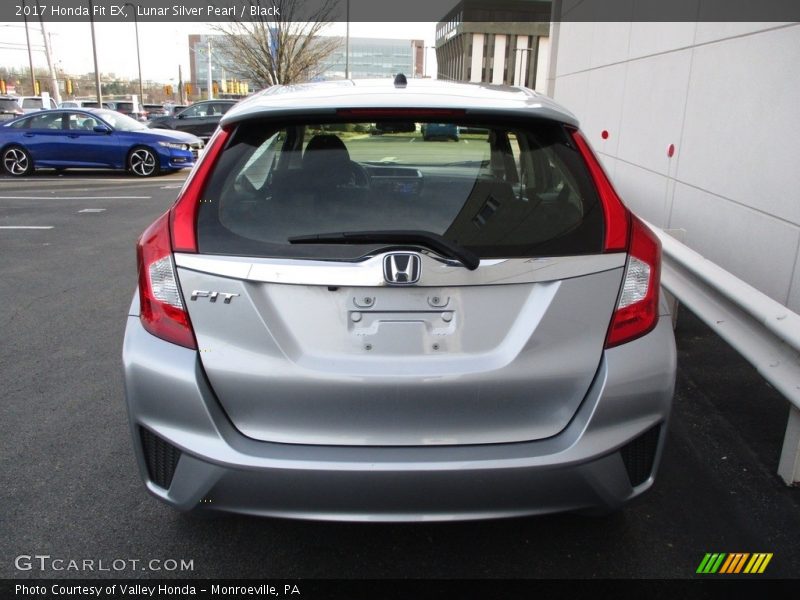 Lunar Silver Pearl / Black 2017 Honda Fit EX