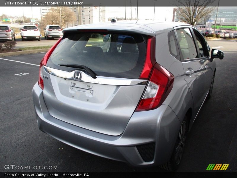 Lunar Silver Pearl / Black 2017 Honda Fit EX