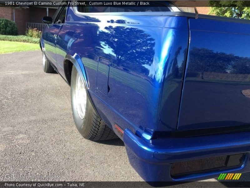 Custom Luxo Blue Metallic / Black 1981 Chevrolet El Camino Custom Pro Street