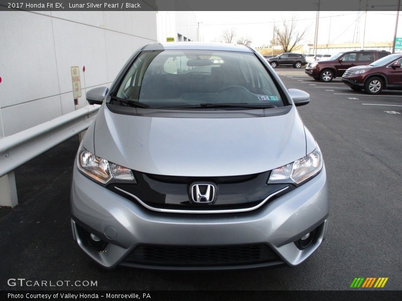 Lunar Silver Pearl / Black 2017 Honda Fit EX