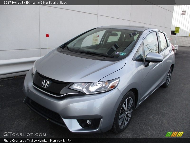 Lunar Silver Pearl / Black 2017 Honda Fit EX