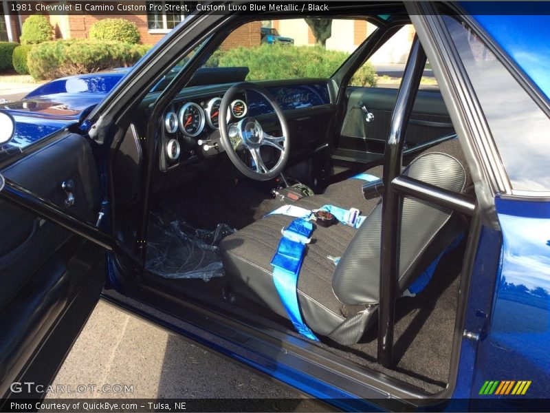  1981 El Camino Custom Pro Street Black Interior