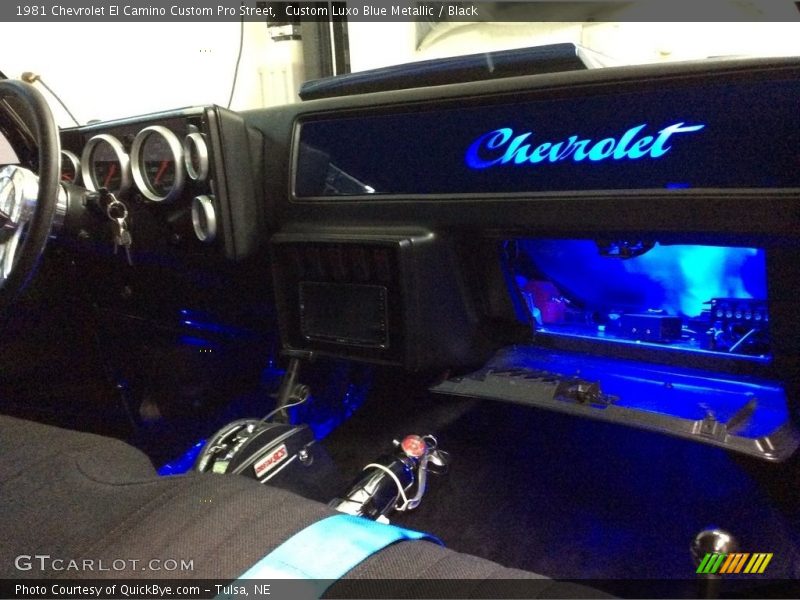 Custom Luxo Blue Metallic / Black 1981 Chevrolet El Camino Custom Pro Street