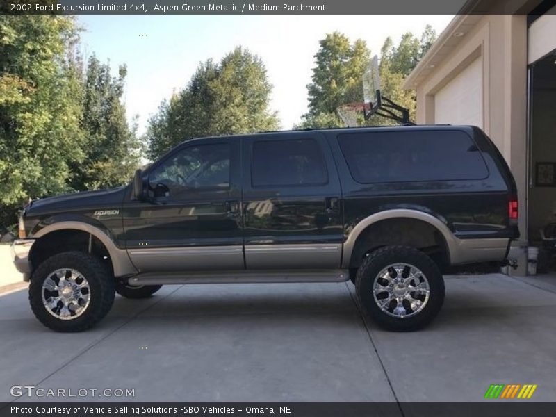 Aspen Green Metallic / Medium Parchment 2002 Ford Excursion Limited 4x4