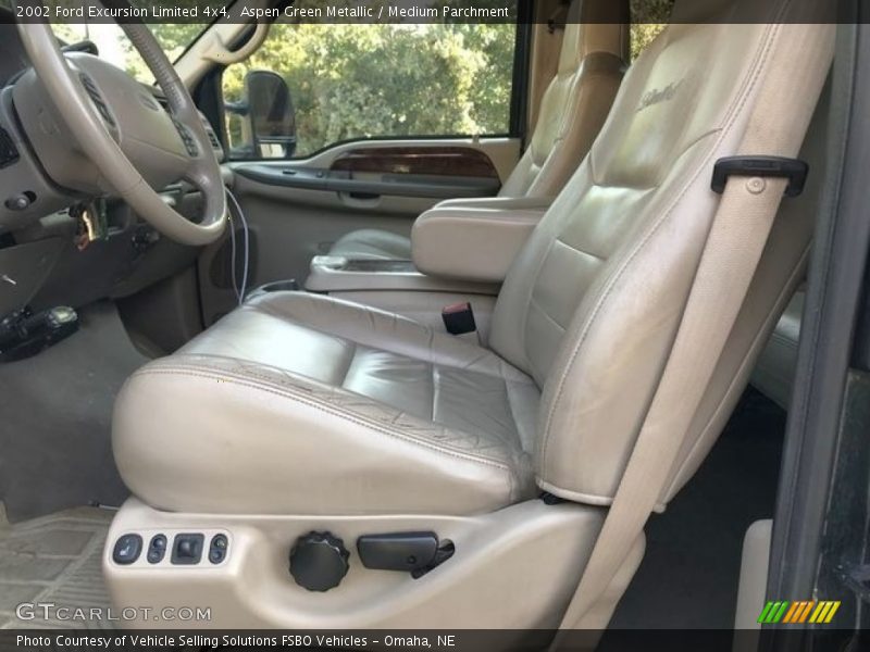 Front Seat of 2002 Excursion Limited 4x4