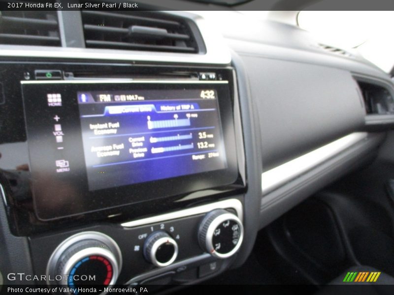 Lunar Silver Pearl / Black 2017 Honda Fit EX