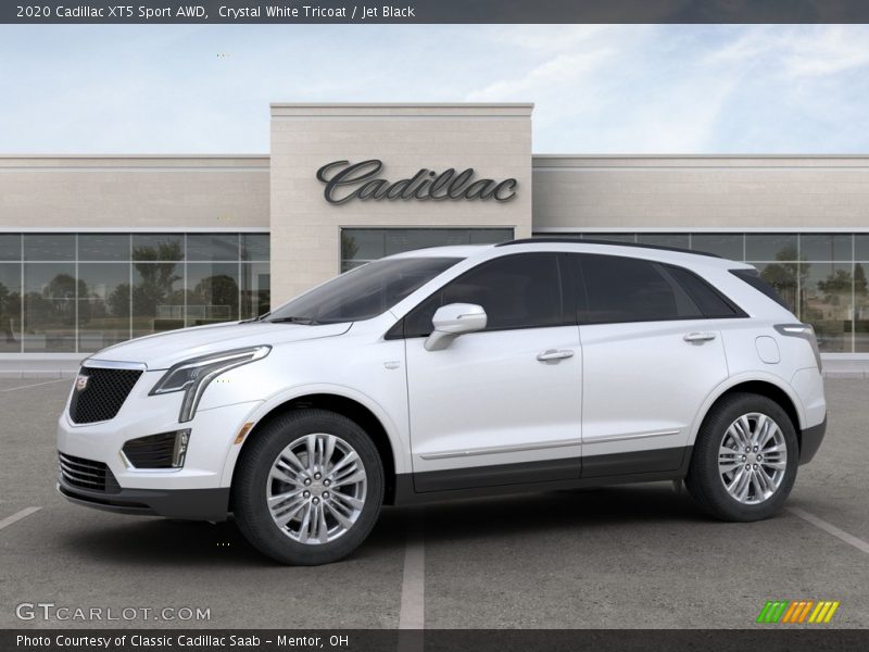 Crystal White Tricoat / Jet Black 2020 Cadillac XT5 Sport AWD