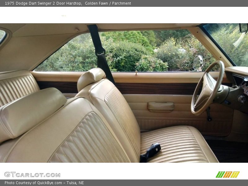 Golden Fawn / Parchment 1975 Dodge Dart Swinger 2 Door Hardtop