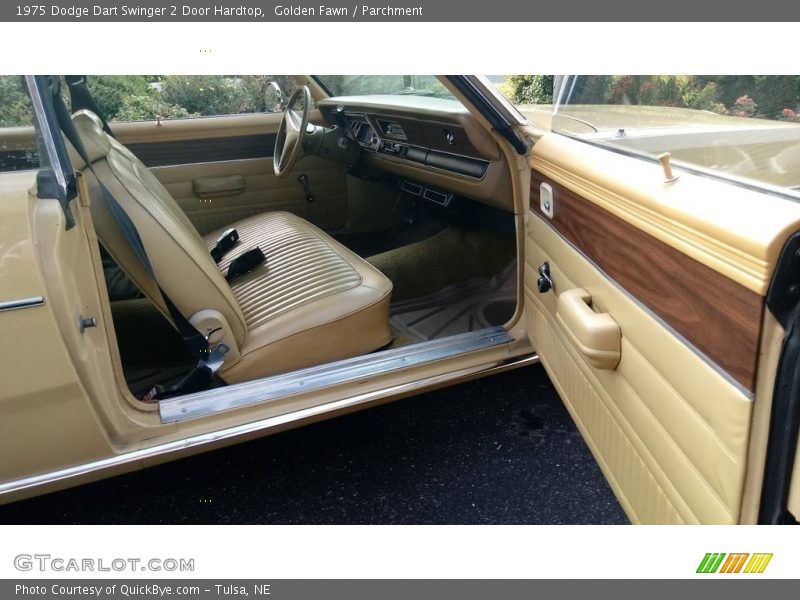 Golden Fawn / Parchment 1975 Dodge Dart Swinger 2 Door Hardtop