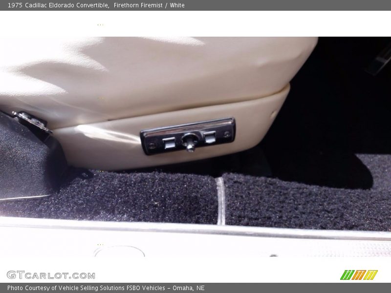 Front Seat of 1975 Eldorado Convertible