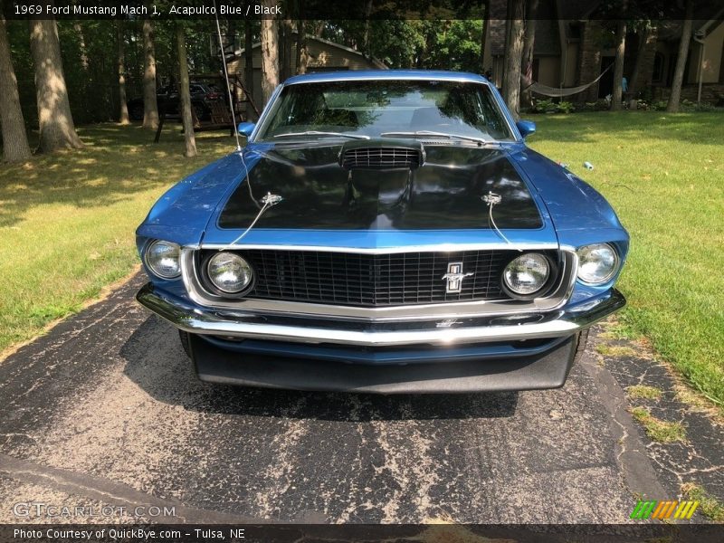 Acapulco Blue / Black 1969 Ford Mustang Mach 1