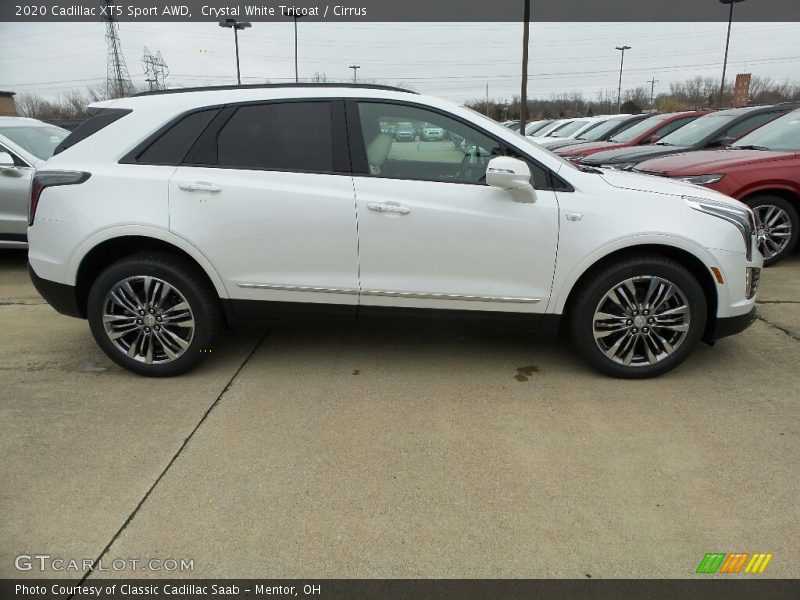 Crystal White Tricoat / Cirrus 2020 Cadillac XT5 Sport AWD