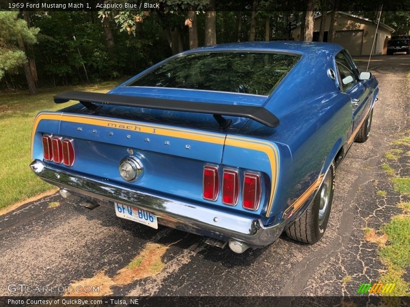 Acapulco Blue / Black 1969 Ford Mustang Mach 1