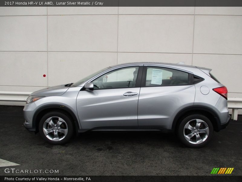 Lunar Silver Metallic / Gray 2017 Honda HR-V LX AWD