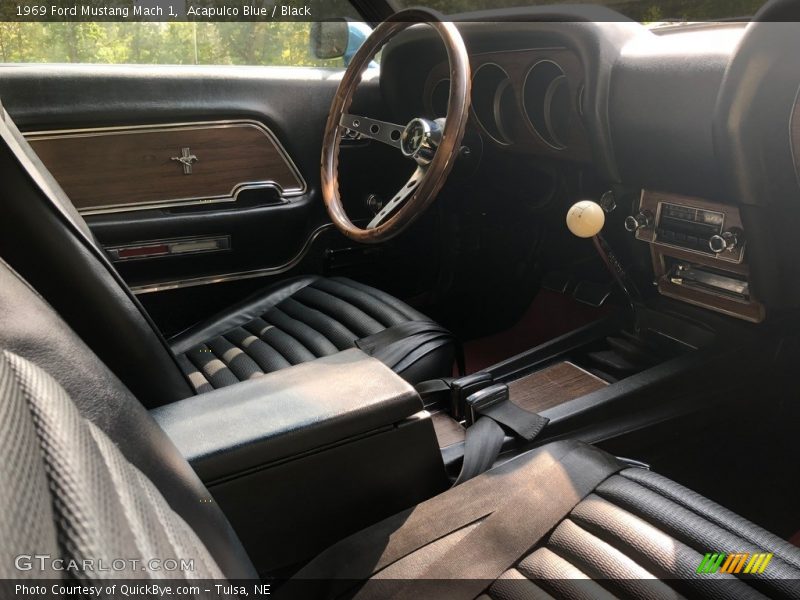 Acapulco Blue / Black 1969 Ford Mustang Mach 1