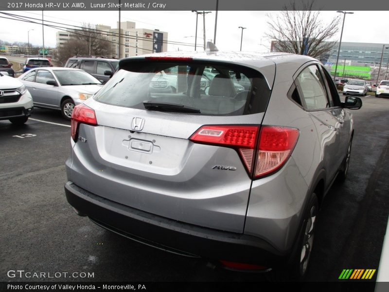 Lunar Silver Metallic / Gray 2017 Honda HR-V LX AWD