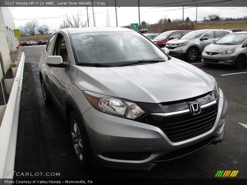 Lunar Silver Metallic / Gray 2017 Honda HR-V LX AWD