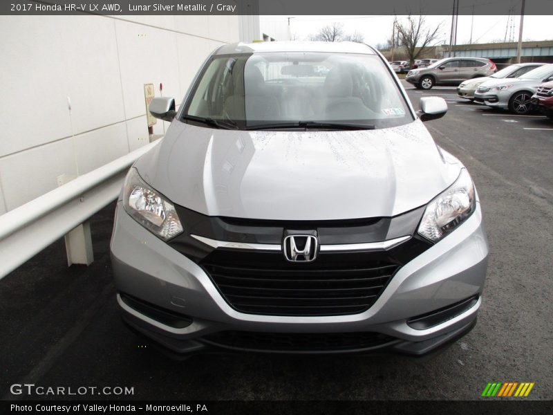 Lunar Silver Metallic / Gray 2017 Honda HR-V LX AWD