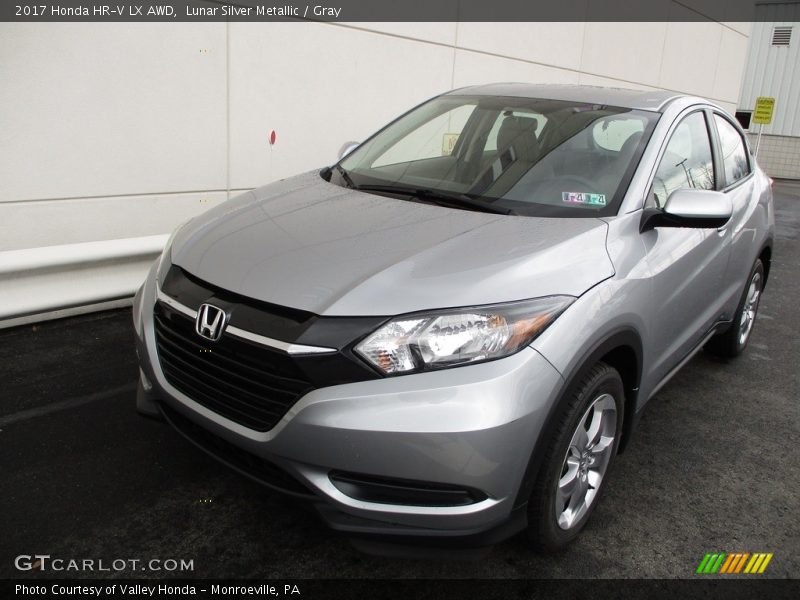 Lunar Silver Metallic / Gray 2017 Honda HR-V LX AWD