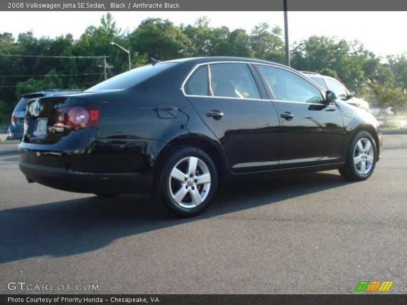 Black / Anthracite Black 2008 Volkswagen Jetta SE Sedan