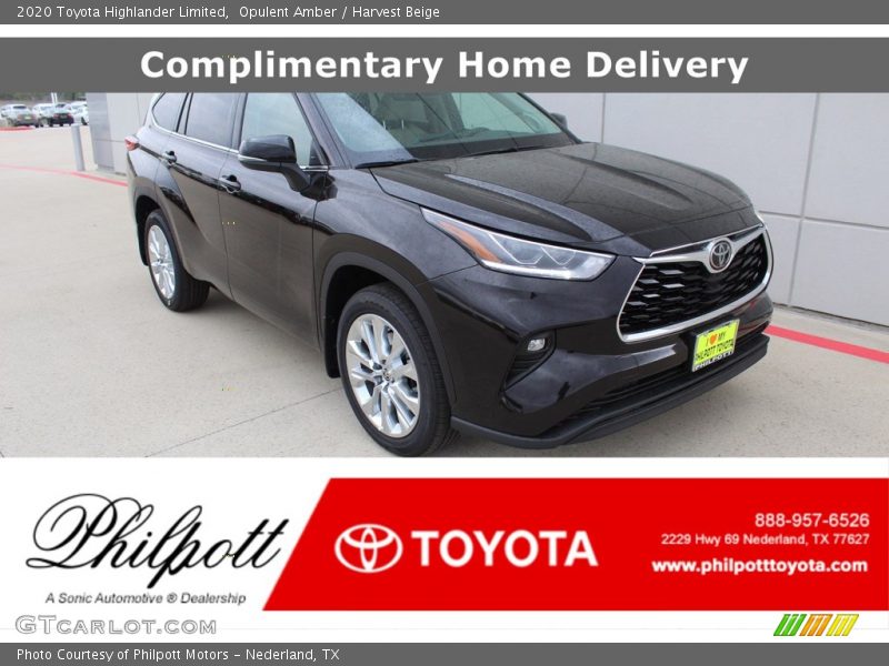Opulent Amber / Harvest Beige 2020 Toyota Highlander Limited