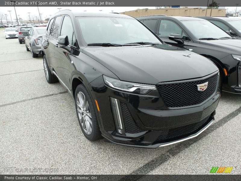 Stellar Black Metallic / Jet Black 2020 Cadillac XT6 Sport AWD