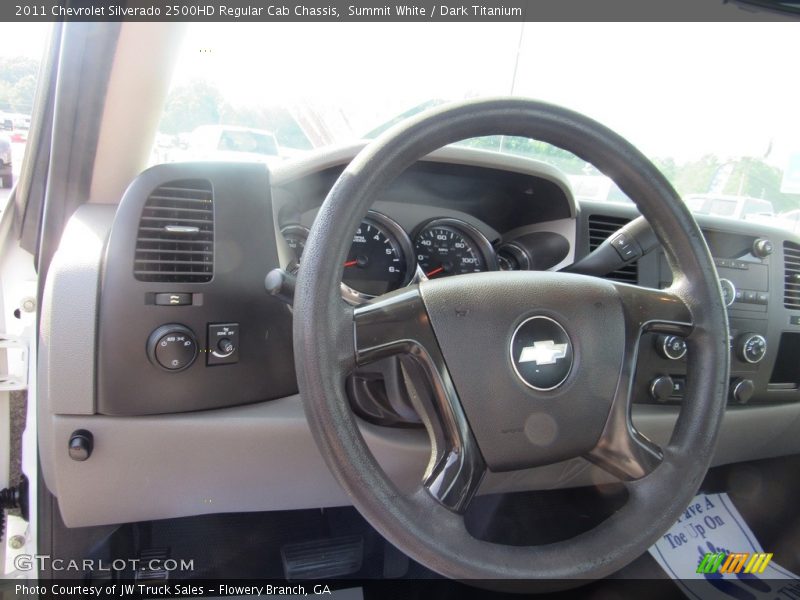 Summit White / Dark Titanium 2011 Chevrolet Silverado 2500HD Regular Cab Chassis