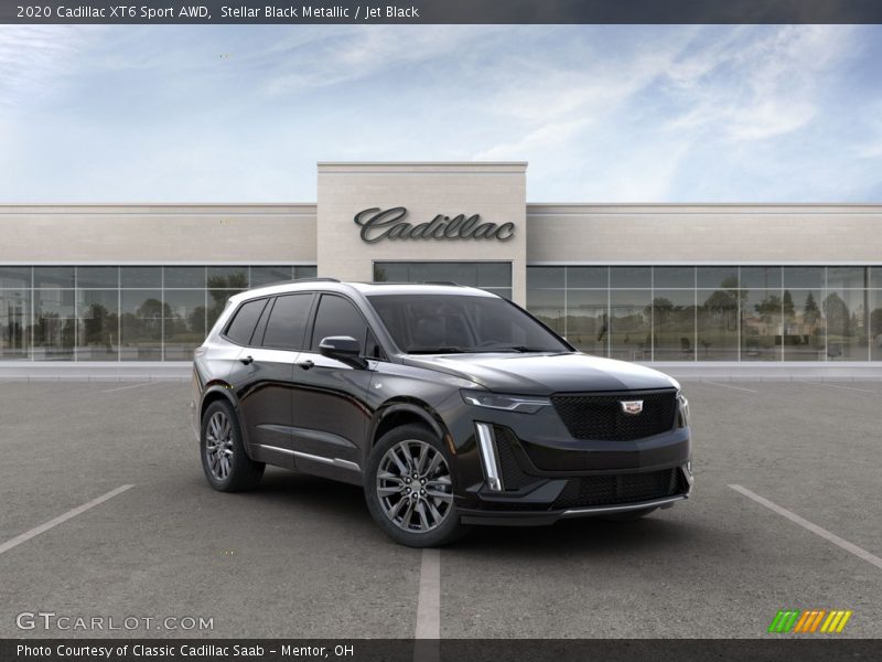 Stellar Black Metallic / Jet Black 2020 Cadillac XT6 Sport AWD