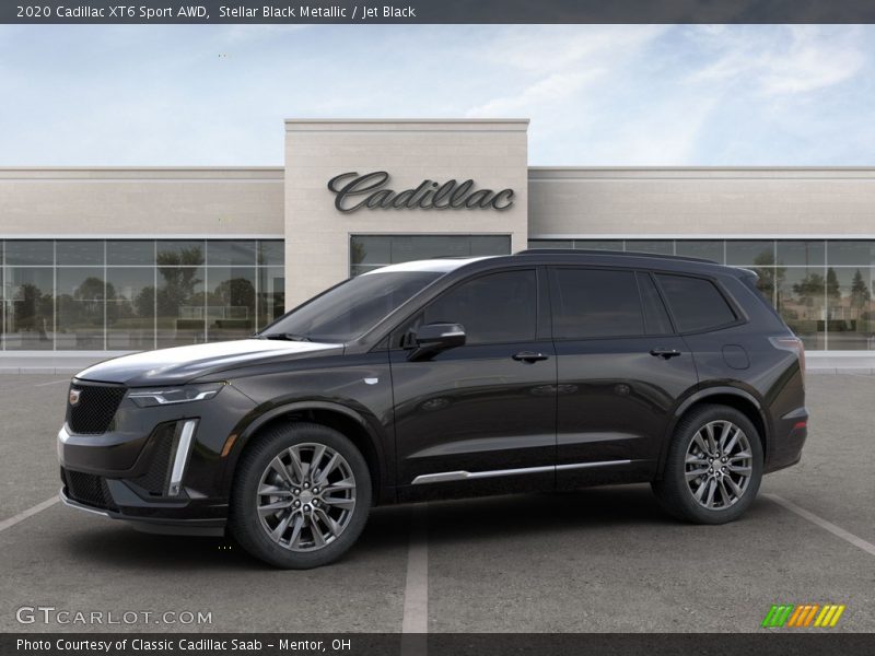 Stellar Black Metallic / Jet Black 2020 Cadillac XT6 Sport AWD