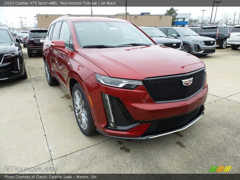 Red Horizon Tintcoat / Jet Black 2020 Cadillac XT6 Sport AWD