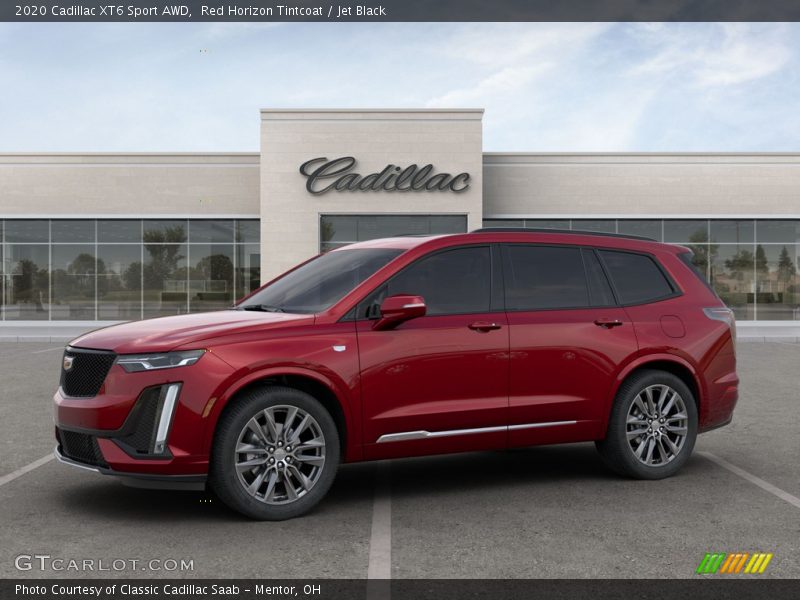Red Horizon Tintcoat / Jet Black 2020 Cadillac XT6 Sport AWD