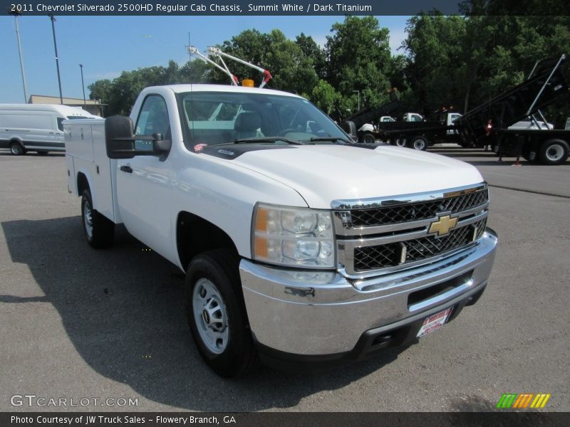 Summit White / Dark Titanium 2011 Chevrolet Silverado 2500HD Regular Cab Chassis
