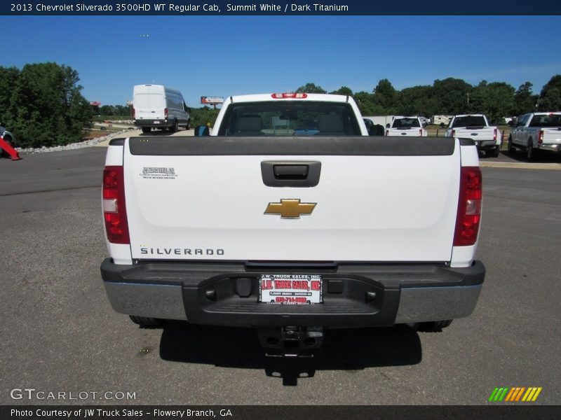 Summit White / Dark Titanium 2013 Chevrolet Silverado 3500HD WT Regular Cab
