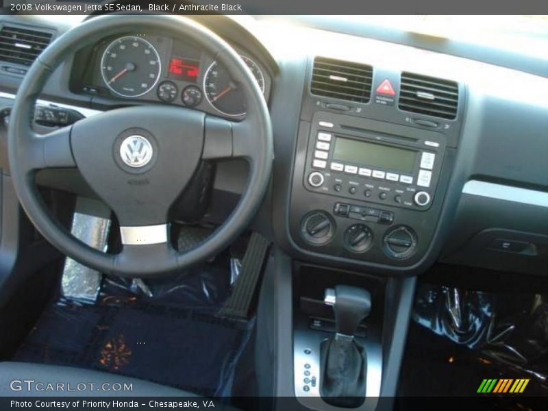Black / Anthracite Black 2008 Volkswagen Jetta SE Sedan