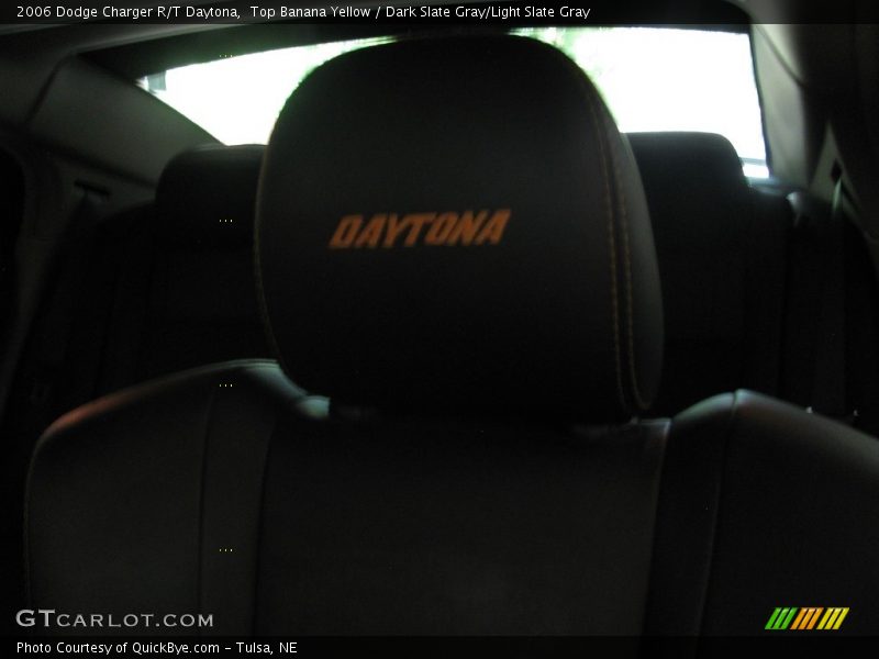 Top Banana Yellow / Dark Slate Gray/Light Slate Gray 2006 Dodge Charger R/T Daytona