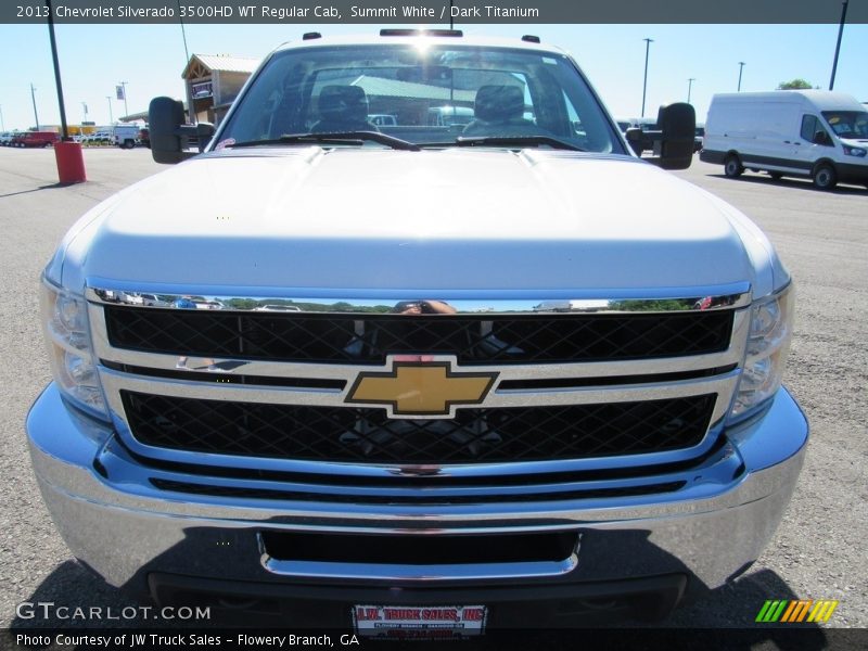 Summit White / Dark Titanium 2013 Chevrolet Silverado 3500HD WT Regular Cab